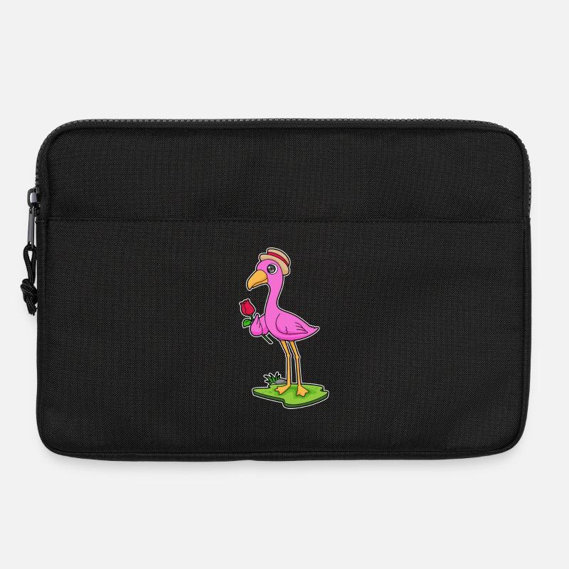 Flamingo Rose - Laptoptasche 13" - Schwarz