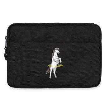 Gymnastique d’entraînement par cerceau pour chevaux - Sacoche pour ordinateur portable 13 pouces - noir - Devant