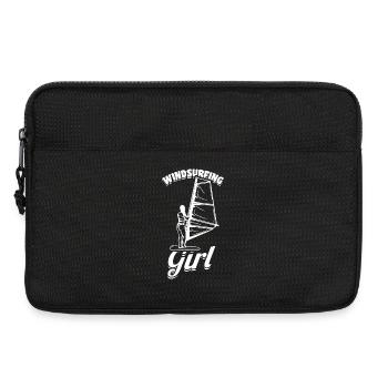 Windsurfer Girl - Laptop bag 13" - black - Front