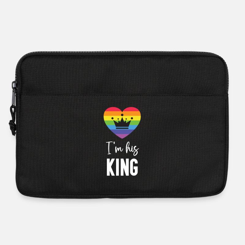 Pride Month LGBT - Ich bin sein König - Laptoptasche 13" - Schwarz