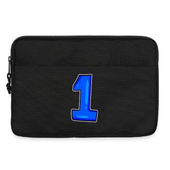 1 blau - Laptoptasche 13" - Schwarz - Vorne