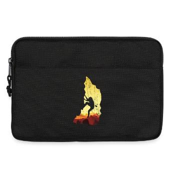Gipfelsilhouette Aufstieg in der Morgendämmerung - Laptoptasche 13" - Schwarz - Vorne