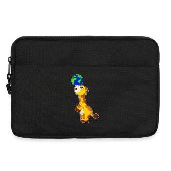 Giraffe Erdkugel - Laptoptasche 13" - Schwarz - Vorne