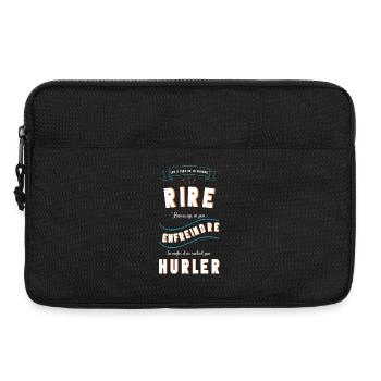Les 3 clés de la maison : RIRE ENFREINDRE HURLER - Sacoche pour ordinateur portable 13 pouces - noir - Devant