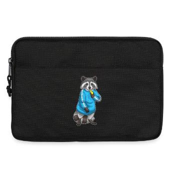 raccoon sport teacher school - Laptop bag 13" - black - Front