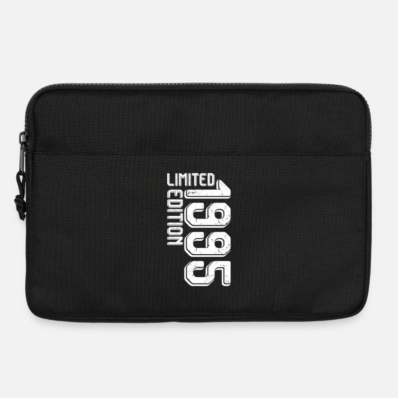 Limited Edition Bold Block Typography - Laptop bag 13" - black