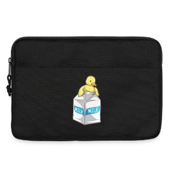 Lait de canard - Sacoche pour ordinateur portable 13 pouces - noir - Devant