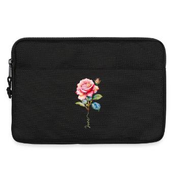 Peint en rose avec des détails éclatants - Sacoche pour ordinateur portable 13 pouces - noir - Devant