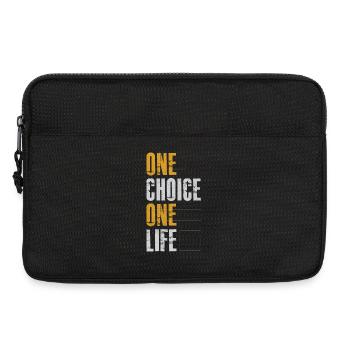 Eine Wahl, ein Leben - Laptoptasche 13" - Schwarz - Vorne