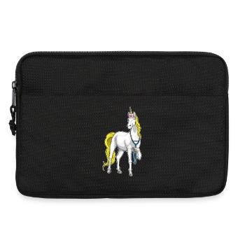 Einhorn Krankenschwester Stethoskop - Laptoptasche 13" - Schwarz - Vorne