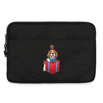 Beagle Birthday Package - Laptop bag 13" - black - Front