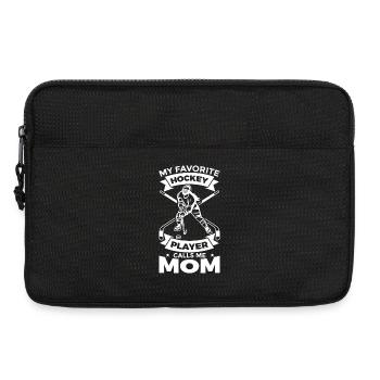 My Favorite Hockey Player Calls Me Mom - Laptoptasche 13" - Schwarz - Vorne