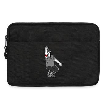 Petanque Spielerin Rechtshänderin - Laptoptasche 13" - Schwarz - Vorne