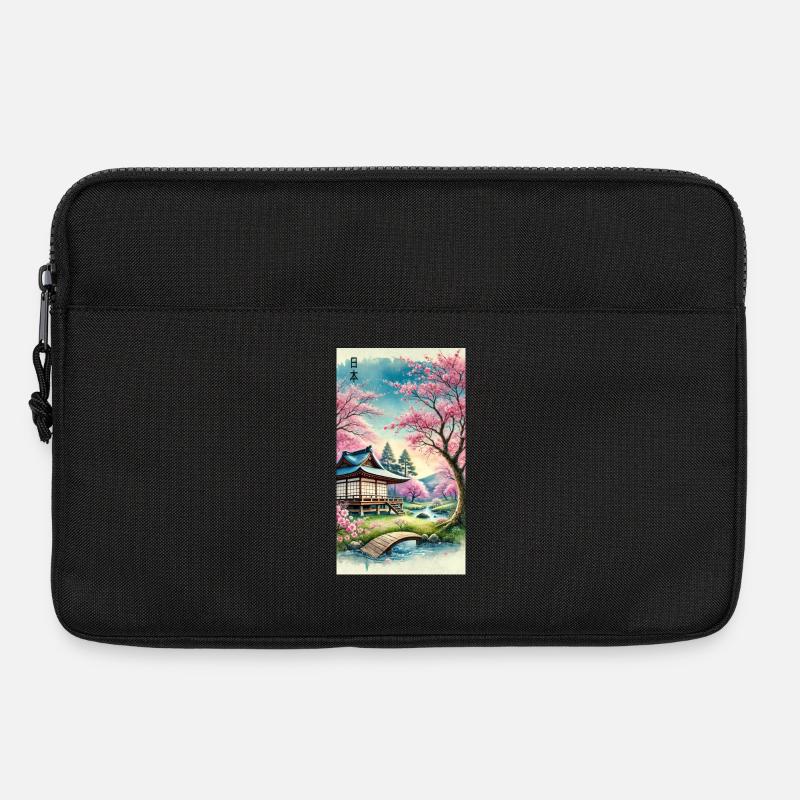 Japan Kirchenblüten Otaku Design - Laptoptasche 13" - Schwarz