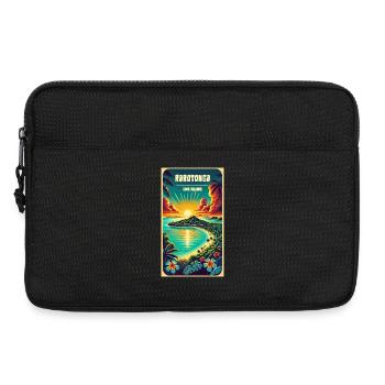 Parotonga Cook Islands Vintage Sonne - Laptoptasche 13" - Schwarz - Vorne