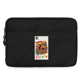 Spain bull Espana flag - Laptop bag 13" - black - Front