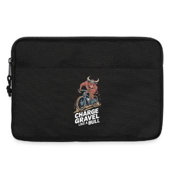 Bull Riding Bike Adventure Design - Laptop bag 13" - black - Front