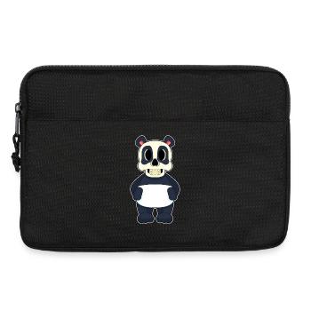 Panda Halloween Skull - Laptop bag 13" - black - Front