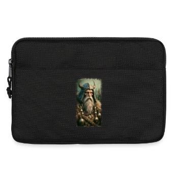 Mythischer Wikingerkrieger mit Hornhelm - Laptoptasche 13" - Schwarz - Vorne