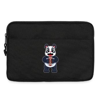 Panda Sports de football américain - Sacoche pour ordinateur portable 13 pouces - noir - Devant