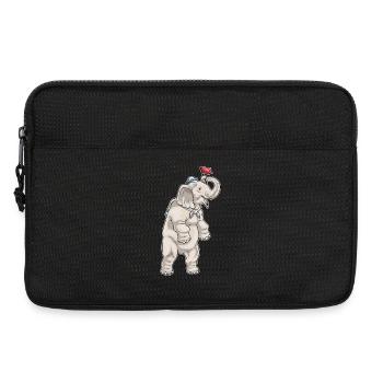 Éléphant Marin Chapeau de Marin - Sacoche pour ordinateur portable 13 pouces - noir - Devant