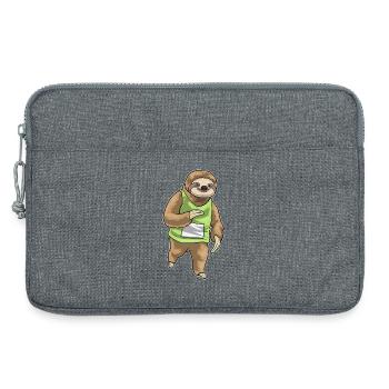 Sloth Jogger Jogging Sport - Sacoche pour ordinateur portable 13 pouces - gris chiné - Devant
