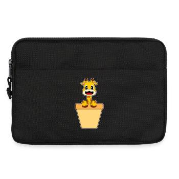 Giraffe Cream Cone - Laptop bag 13" - black - Front