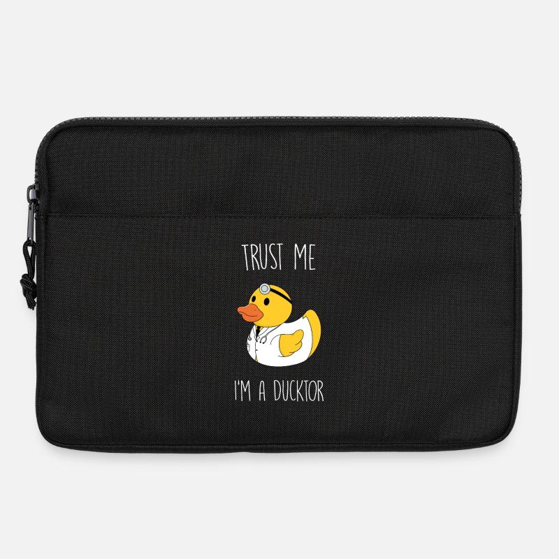 Trust me I'm a Ducktor - Laptoptasche 13" - Schwarz