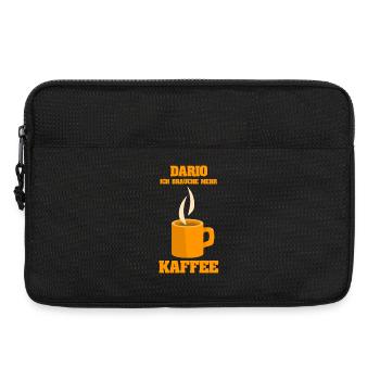 Dario I need my coffee - Laptop bag 13" - black - Front