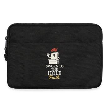 Cornhole Refere Offizielles Schiedsrichter - Laptoptasche 13" - Schwarz - Vorne