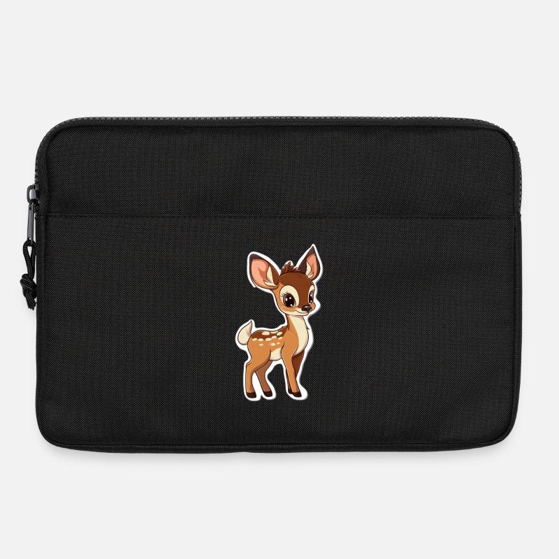 Reh - Laptoptasche 13" - Schwarz