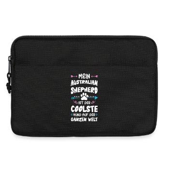 australischer shäferhund hund spruch - Laptoptasche 13" - Schwarz - Vorne