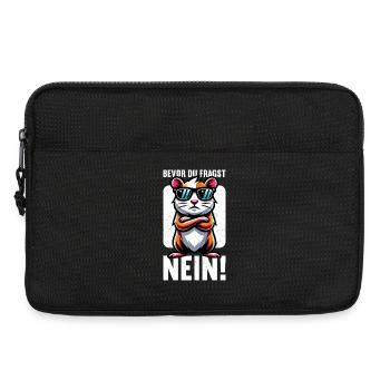 Avant de demander à aucun hamster Mauvaise humeur - Sacoche pour ordinateur portable 13 pouces - noir - Devant