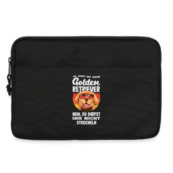 Golden Retriever Propriétaire Cadeau Propriétaire - Sacoche pour ordinateur portable 13 pouces - noir - Devant