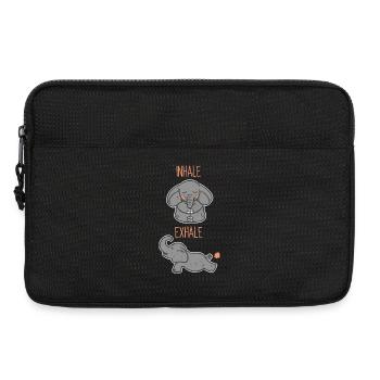 Yoga Elephant - Inhale, Exhale - Laptop bag 13" - black - Front