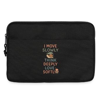 Introverti neurodivergent - Sacoche pour ordinateur portable 13 pouces - noir - Devant