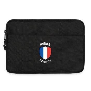 Reims France Schildemblem - Laptoptasche 13" - Schwarz - Vorne