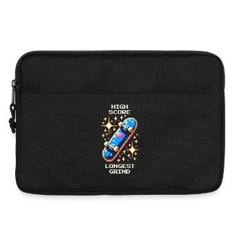 High Score Longest Grind | Skateboarding - Laptop bag 13" - black - Front