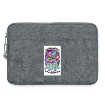 Katzensprung durchs Universum - Laptoptasche 13" - Grau meliert - Vorne