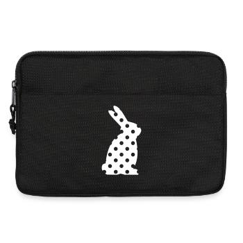 Cadeau de Pâques Bunny Dots - Sacoche pour ordinateur portable 13 pouces - noir - Devant