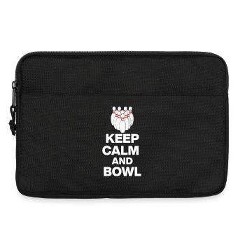 KEEP CALM AND BOWL, STRIKE MEISTER! PIN SNIPER - Laptoptasche 13" - Schwarz - Vorne