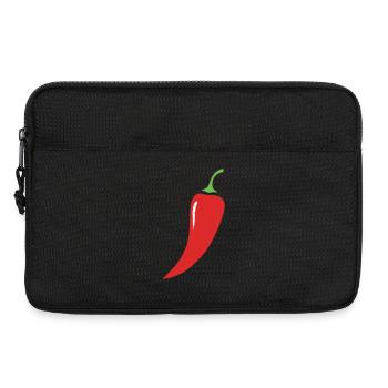 Rote Chili Schote Gemüse - Laptoptasche 13" - Schwarz - Vorne