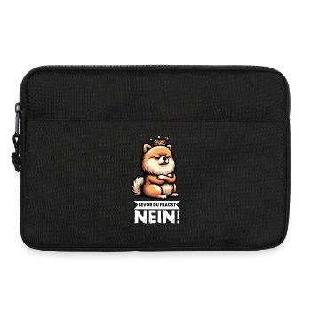 Bevor Du Fragst Nein Zwergspitz Zwergspitze Spitz  - Laptoptasche 13" - Schwarz - Vorne
