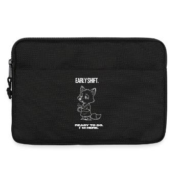 Early Shift Fox Shirt – Ready to go. i´m here - Laptoptasche 13" - Schwarz - Vorne