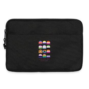 Lieb Doch Wen Du Willst Pride Muster - Laptoptasche 13" - Schwarz - Vorne