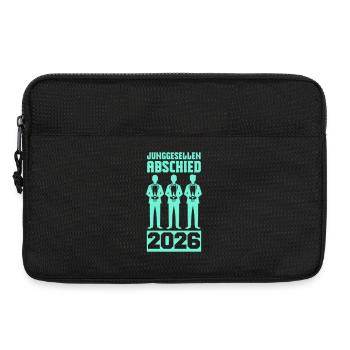 junggesellenabschied_2026_party - Laptoptasche 13" - Schwarz - Vorne