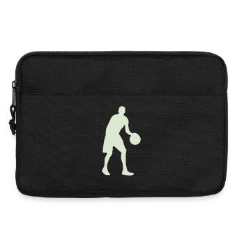 Basketball Silhouette Pastellgrün - Laptoptasche 13" - Schwarz - Vorne