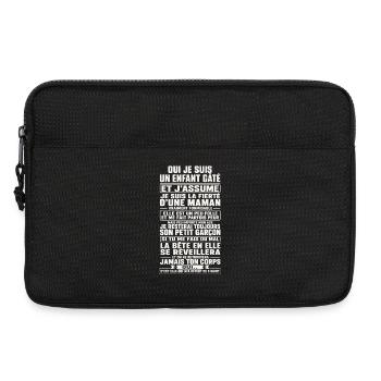 Fils Cadeau humour personnalisé - Sacoche pour ordinateur portable 13 pouces - noir - Devant