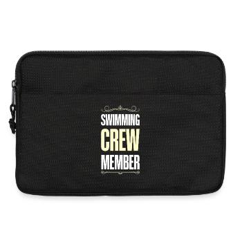Équipe de natation - Sacoche pour ordinateur portable 13 pouces - noir - Devant