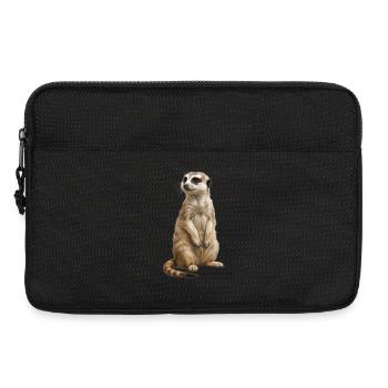 Meerkat Animal Fireworks - Laptop bag 13" - black - Front